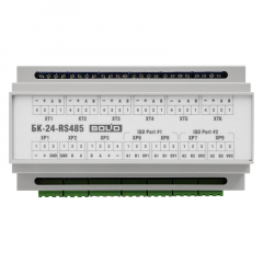 БК-24-RS485-01 - Блок коммутации для установки в шкафы, боксы. Две  внешних линии RS485 и одна внутренняя. Питание 24 В.