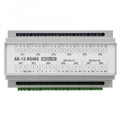 БК-12-RS485-01 - Блок коммутации для установки в шкафы, боксы. Две  внешних линии RS485 и одна внутренняя. Питание 12 В.